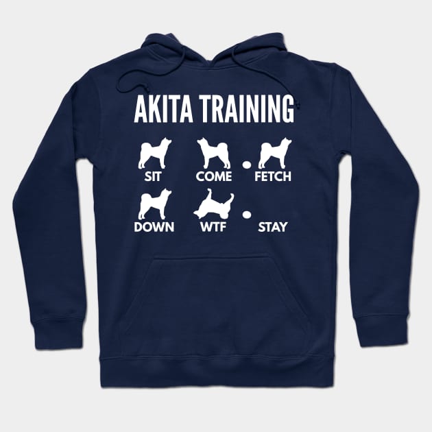 Akita Inu Training Akita Dog Tricks Hoodie by DoggyStyles